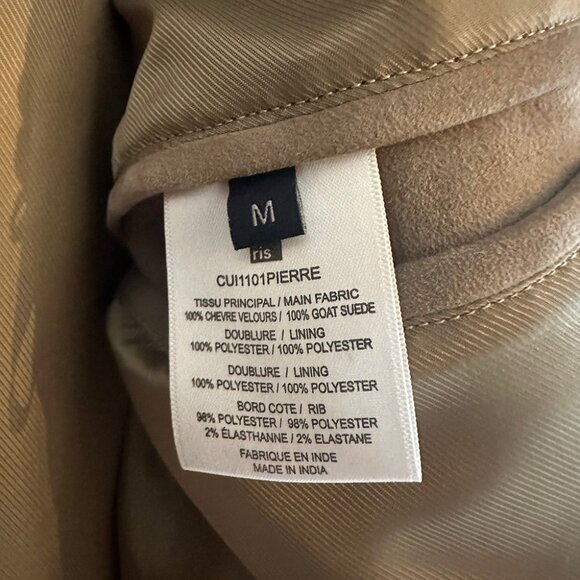 Balibaris Teddy Jacket Suede Goat Leather size M - Picture 3 of 9